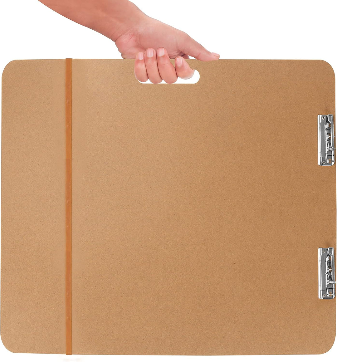 Kurtzy Grosses Holz Klemmbrett für Künstler – 66 x 58,3 cm – Tragbare Klemmbrett Tafel mit Griff & D