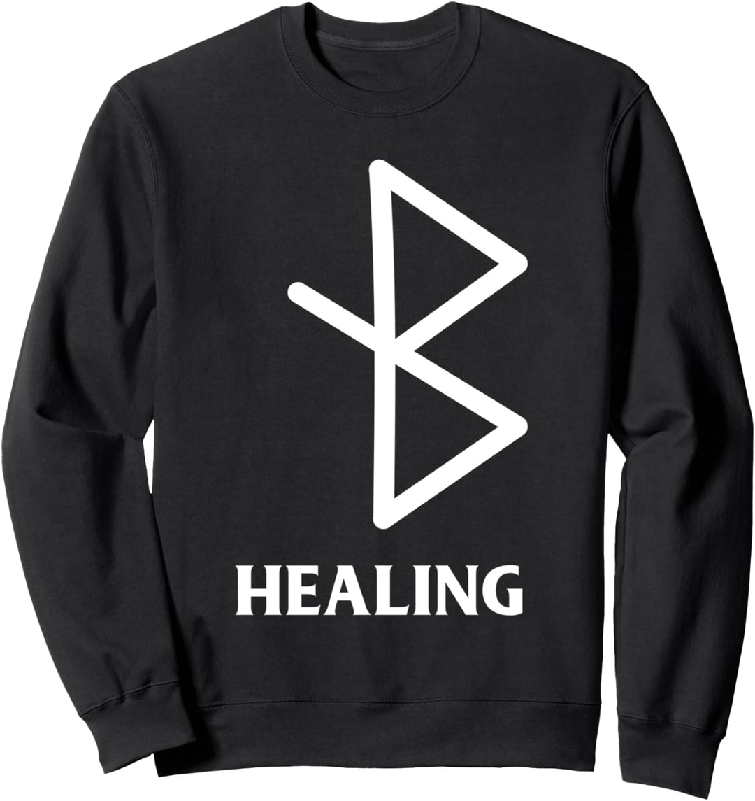 Wikinger-Heilsymbol Runen Elder Futhark Sweatshirt