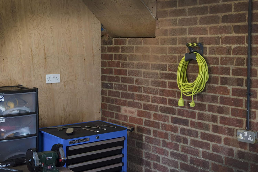Masterplug Verlängerungskabel, 10 m, Schuko-Verlängerung, elektronische Verlängerung für den Aussenb