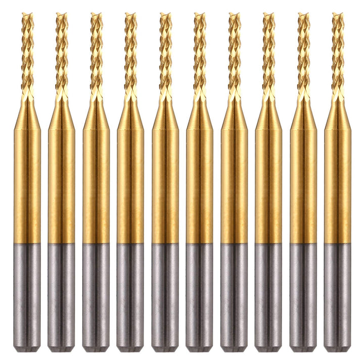 EU_HOZLY Titanium Coat Carbide 1,5mm Fräser CNC Rotary Burrs Set Maisfräser Cutter PCB Router Bits P
