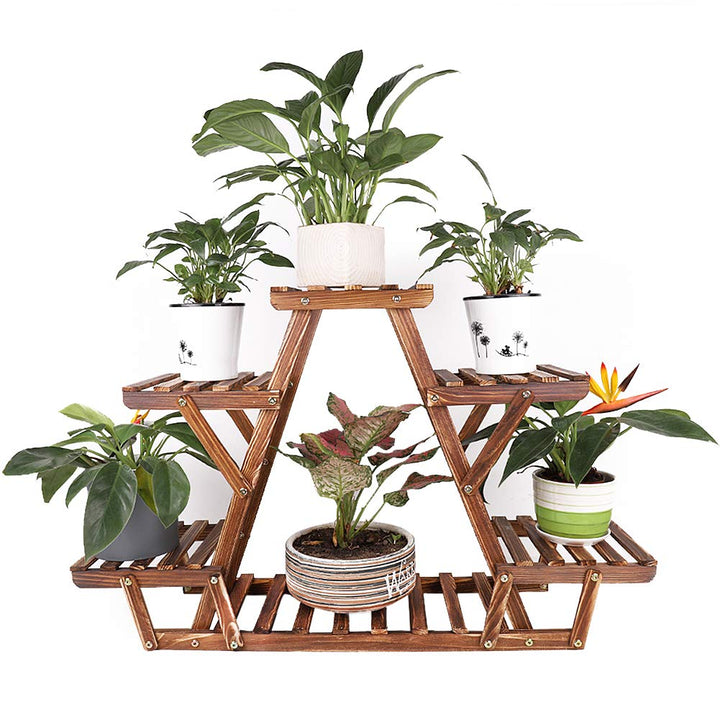 unho Blumenregal Blumentreppe 6 Ebenen Pflanzentreppe für Indoor Balkon Wohzimmer Outdoor Garten Dek