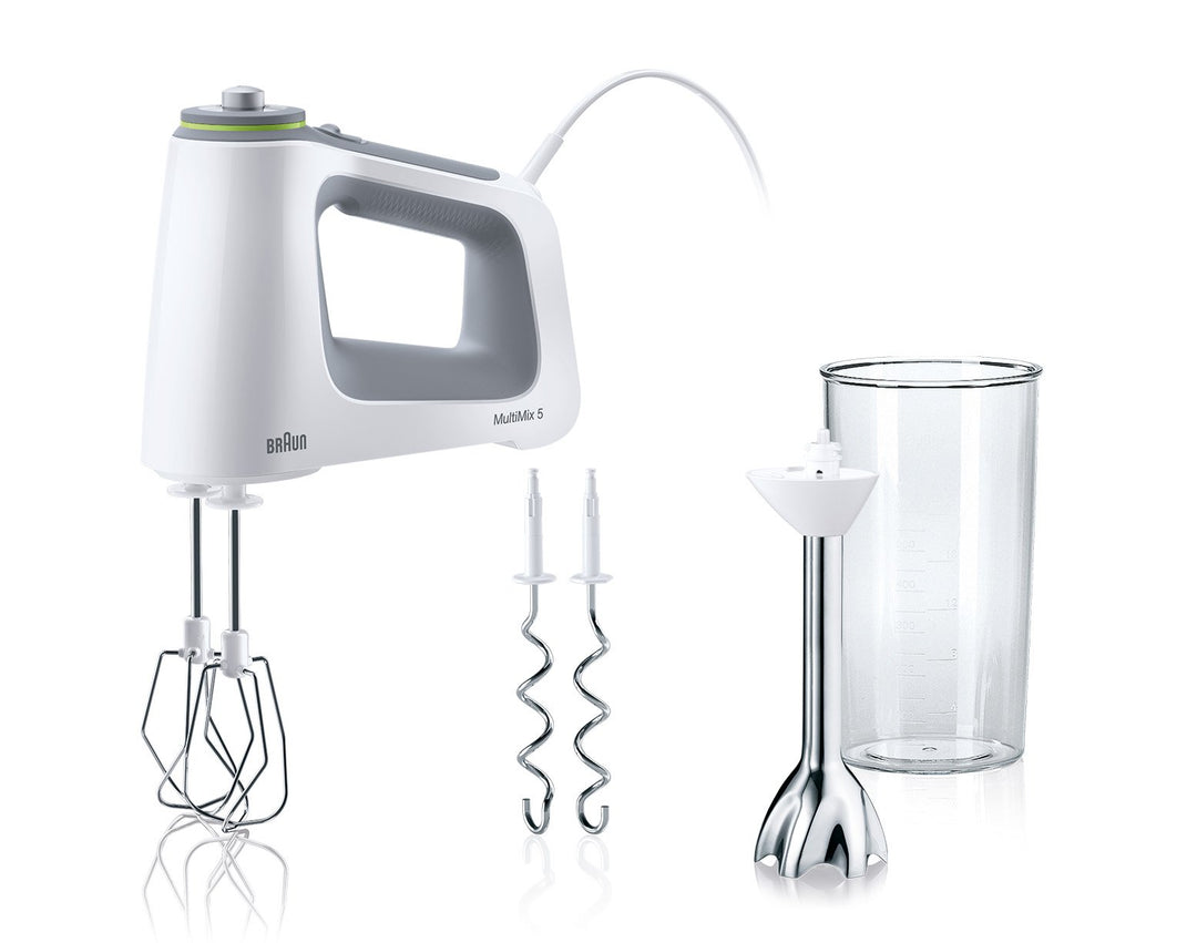 Braun MultiMix 5 HM 5107 Handmixer – Handrührgerät mit stufenloser Geschwindigkeitsregelung, inkl. S