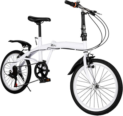 20" 7-Gang Faltrad Klappfahrrad Klapprad Folding FahrräDer Faltbare Erwachsene City Bike Faltbares E