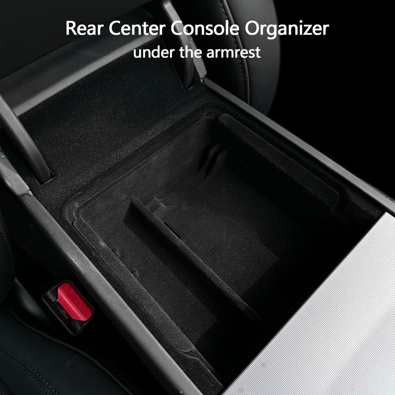 TOPABYTE Centre Console Mittelkonsole Organizer für Tesla Model 3 Highland 2024 Mittelkonsolen-Organ