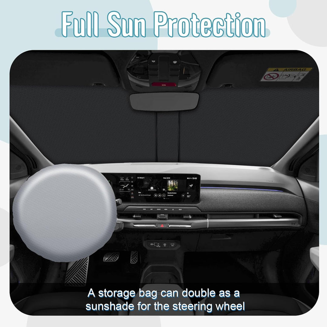 [Upgrade] CDEFG Kompatibel mit Kia EV3 2025 2026 Sonnenschutz Abdeckungen Frontscheibe Sonnenschirm