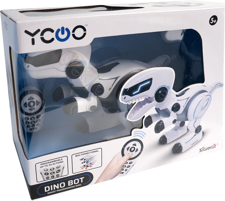 YCOO by Silverlit Dino Bot, Programmierbarer Ferngesteuerter Dinosaurier, multidirektional, Spielzeu