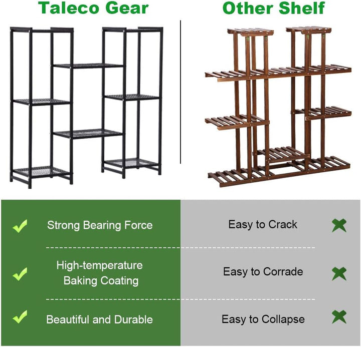 G TALECO GEAR Pflanzenständer, Pflanzenregal für den Aussenbereich, mehrstöckige Blumenregale, Indoo
