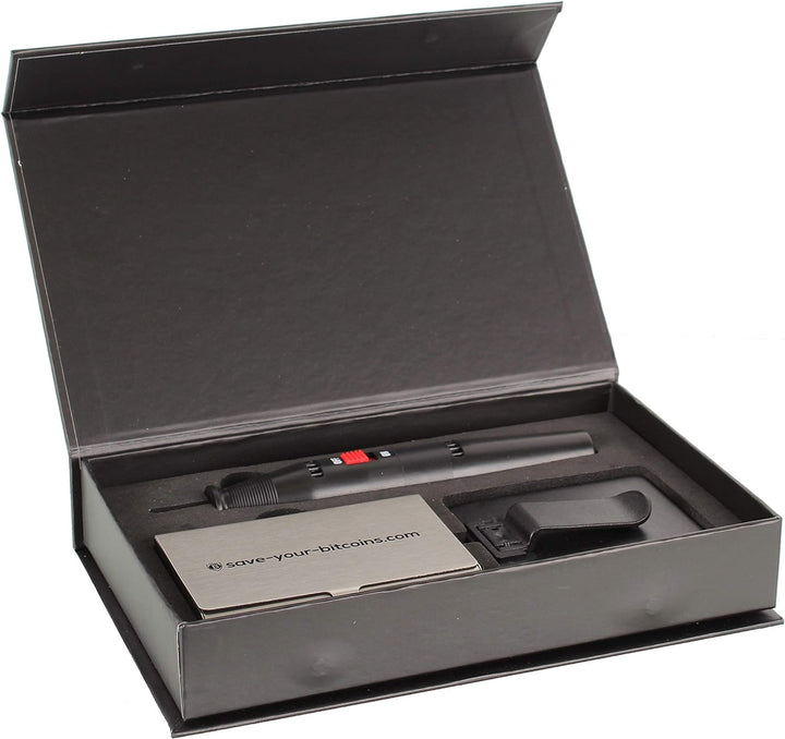 Save-Your-Bitcoins Private Key - Recovery Metallplatte aus Edelstahl (V4A), Kit mit 1 Platte + Gravi
