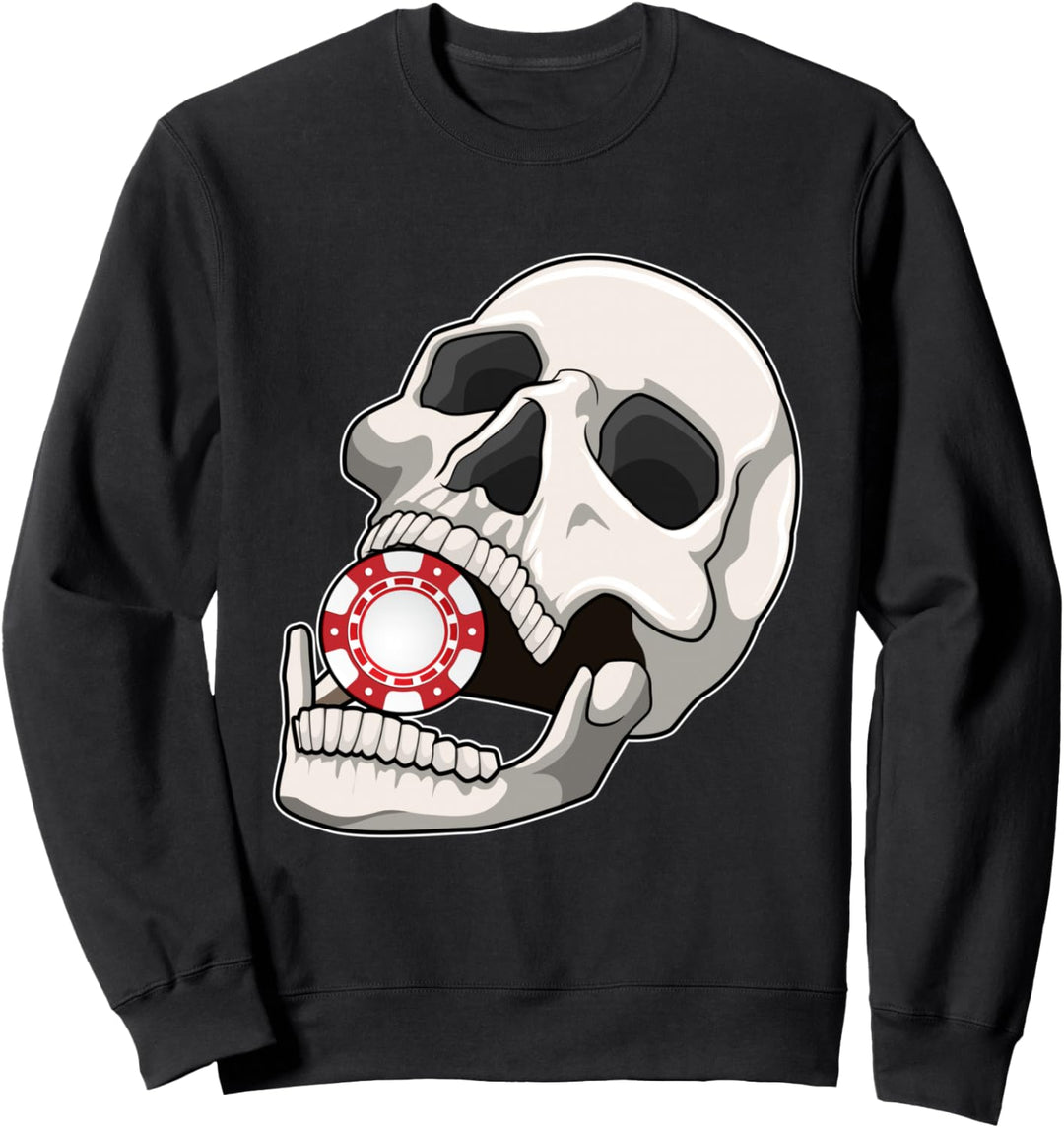 Poker Pokerchips Kartenspiel Sweatshirt