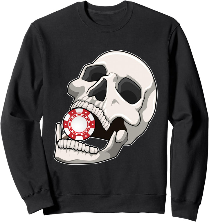 Poker Pokerchips Kartenspiel Sweatshirt