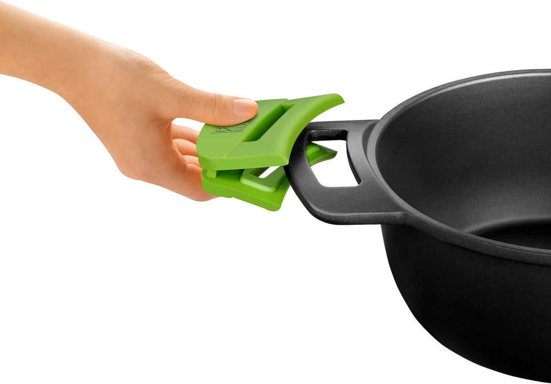 BRA Prior Wok Pfanne mit Antihaft-Beschichtung Teflon Classic, Aluminiumguss, schwarz, 28 cm Wok 28