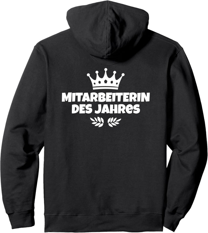 Mitarbeiterin des Jahres (Weiss) Frauen Pullover Hoodie
