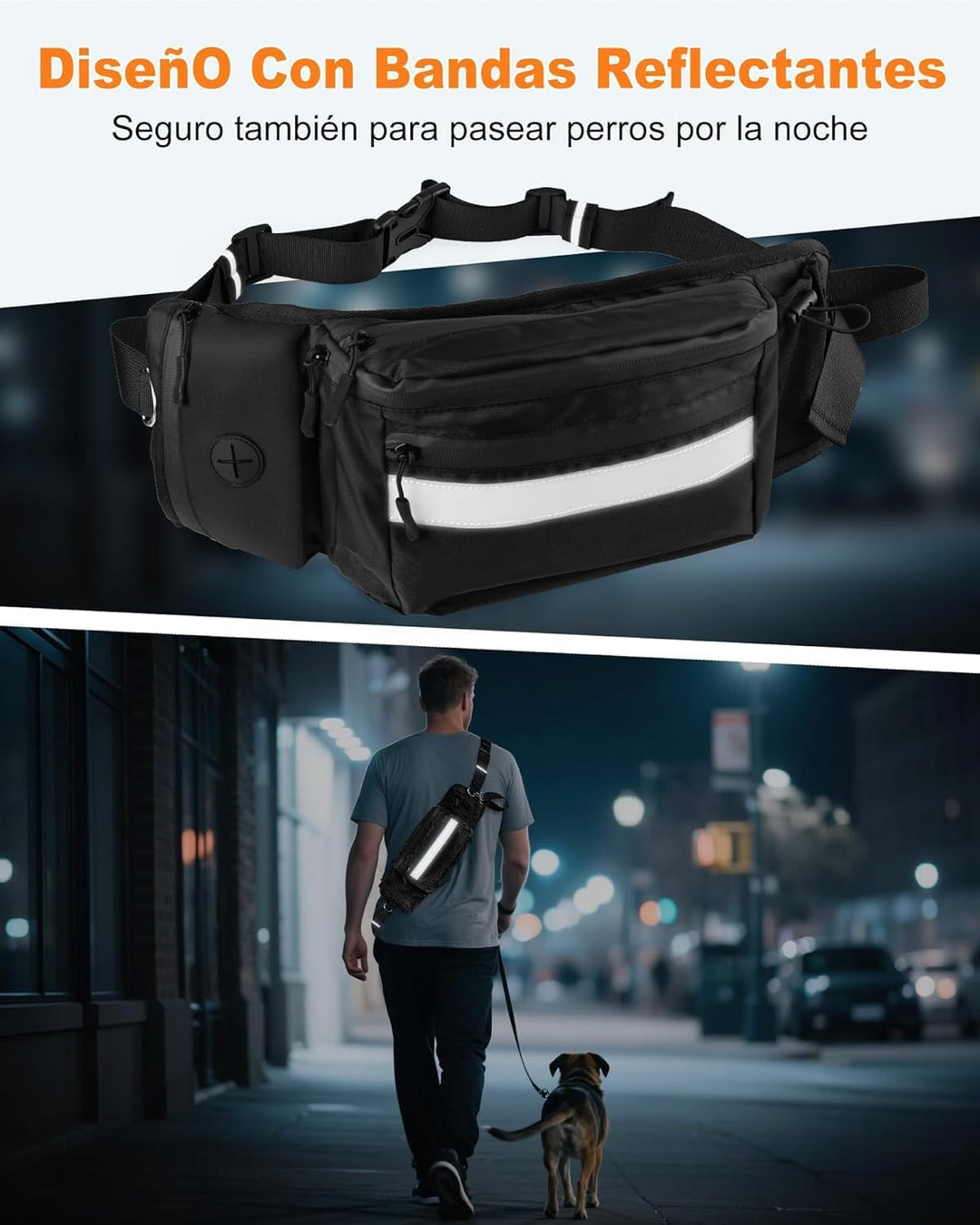 Bauchtasche Hundetraining Leckerlitasche für Hunde wasserdichte Futterbeutel Hundetraining mit Kotbe