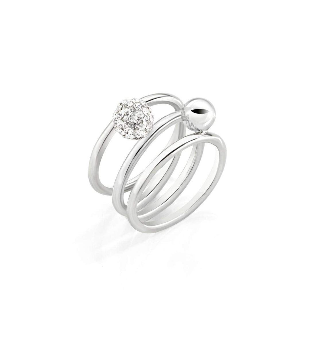 Morellato Damen-Ring Luminosa Collection Stahl Kristall SAET09012 Talla única, Talla única