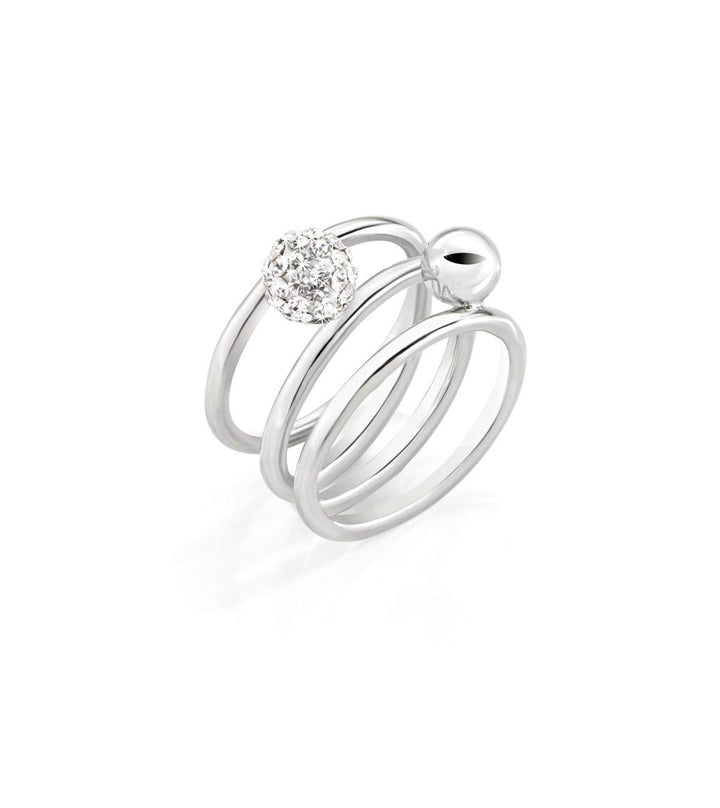 Morellato Damen-Ring Luminosa Collection Stahl Kristall SAET09012 Talla única, Talla única