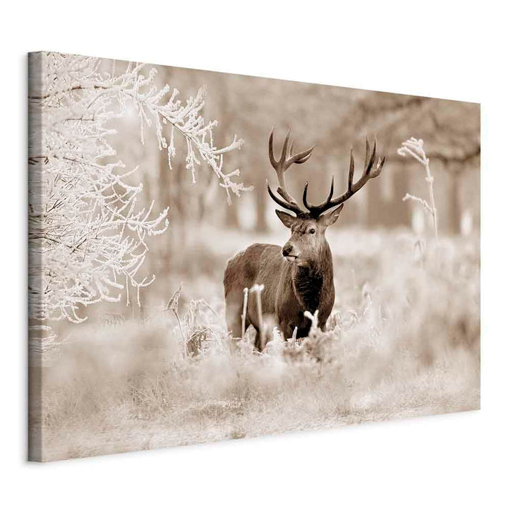 murando - Bilder Hirsch 90x60 cm Vlies Leinwandbild 1 tlg Kunstdruck modern Wandbilder XXL Wanddekor