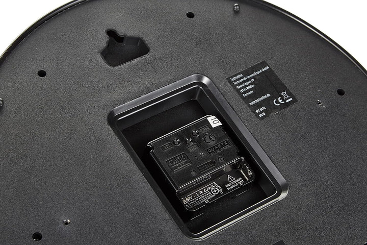 Technoline, WT 8972 Funk-Wanduhr, Ø 30cm, schwarz