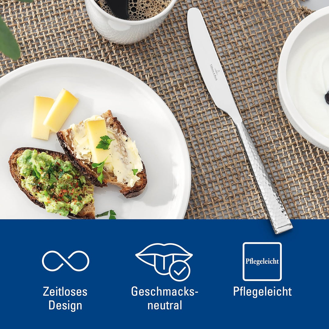 Villeroy & Boch Blacksmith Tafelbesteck für bis zu 6 Personen, 24-teilig, Edelstahl