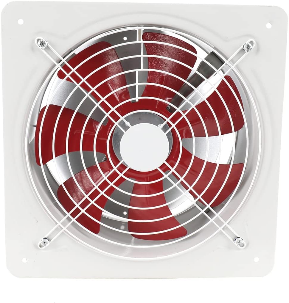 ECUTEE 220V 12" Axiallüfter Abluftventilator 300mm Axialventilator Küchenabluftventilator Industriel