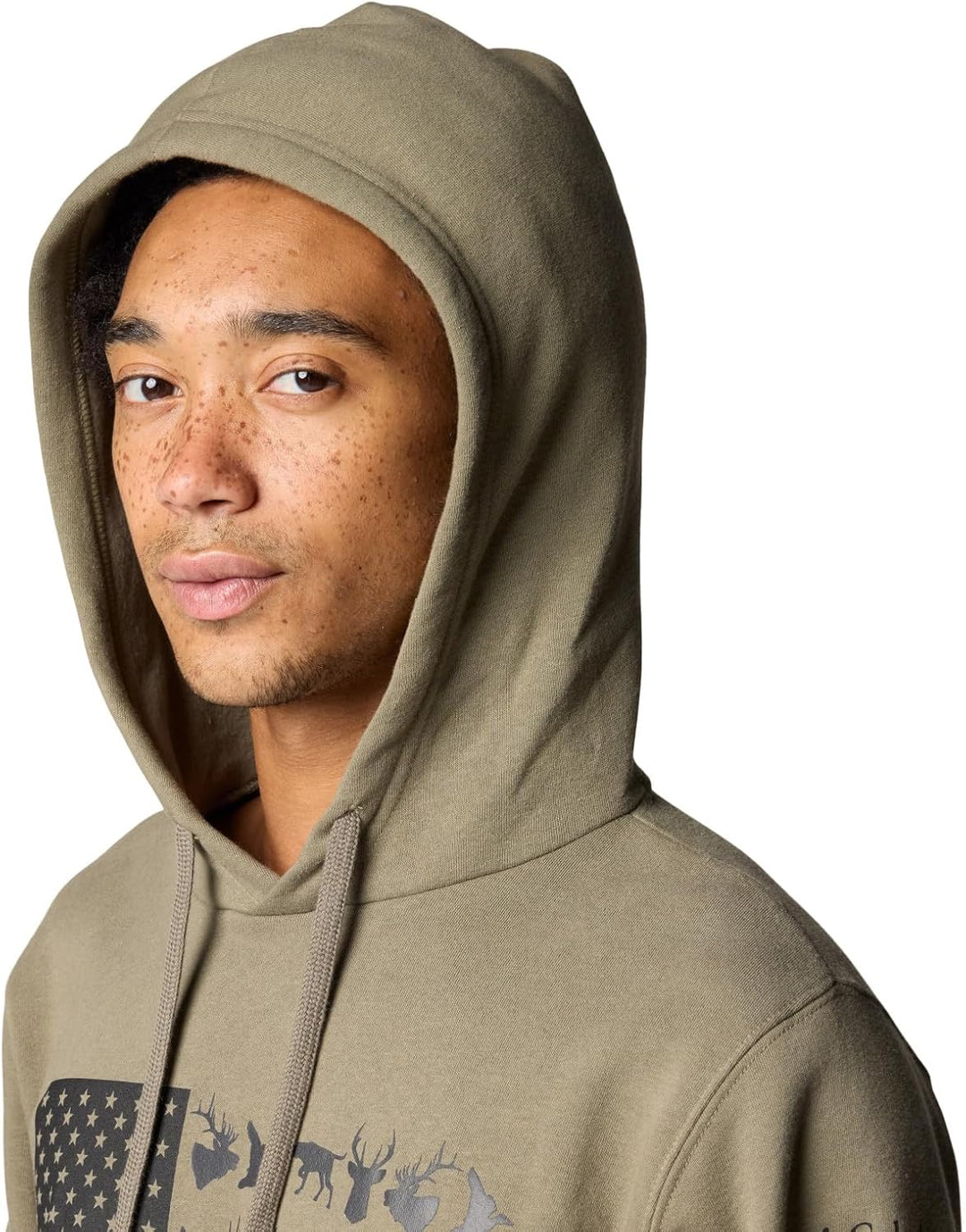 Columbia Herren PHG Game Flag Ii Hoodie Sweatshirt (1er Pack) L Steingrün/Schwarz Jagdflagge, L Stei