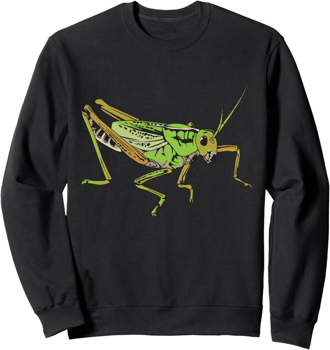Grashüpfer Bild Zeichnung Design Heuschrecke Grashüpfer Sweatshirt