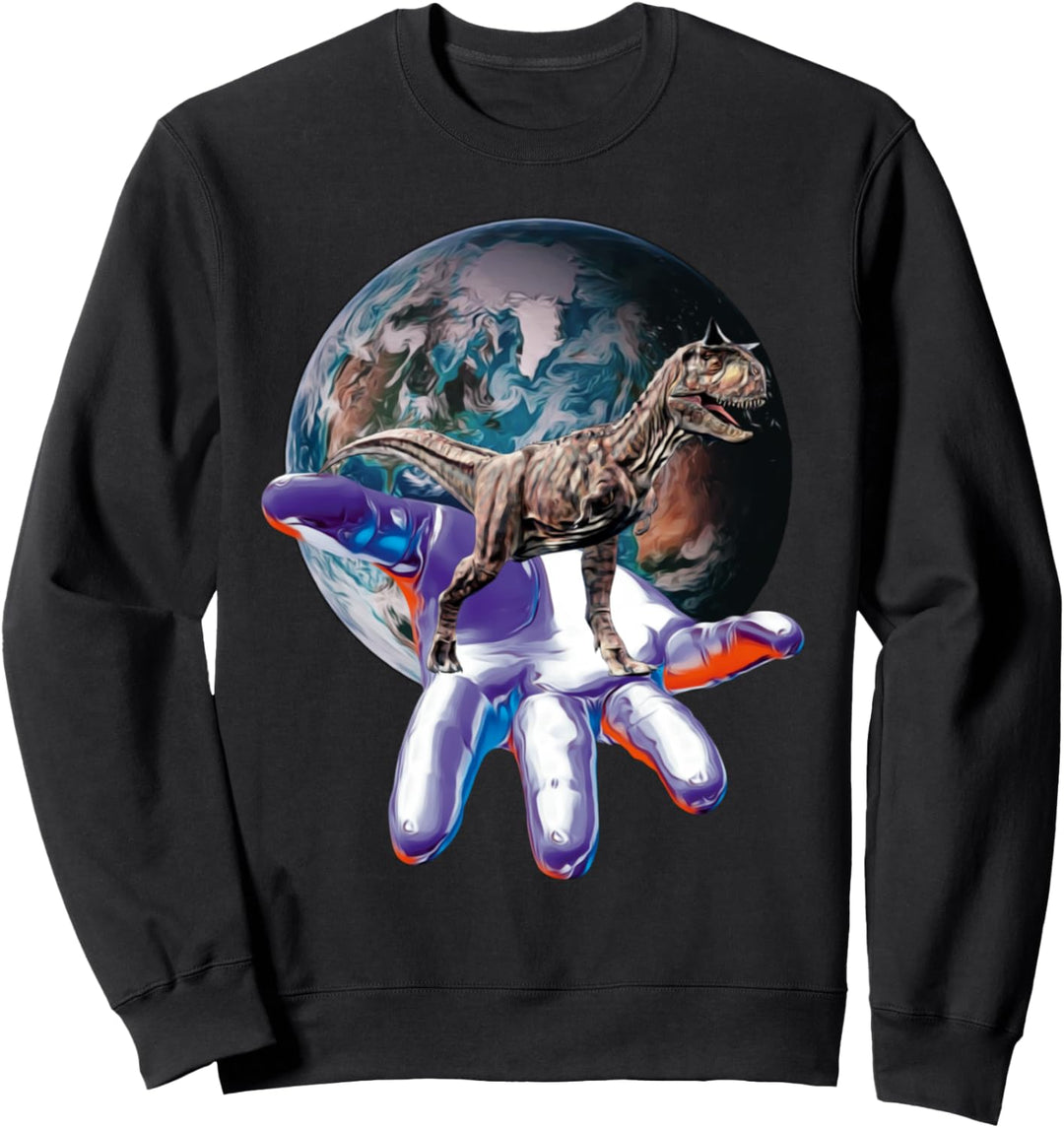 Carnotaurus Dinosaurier Motiv Saurier Urzeit Zähne Dino Sweatshirt