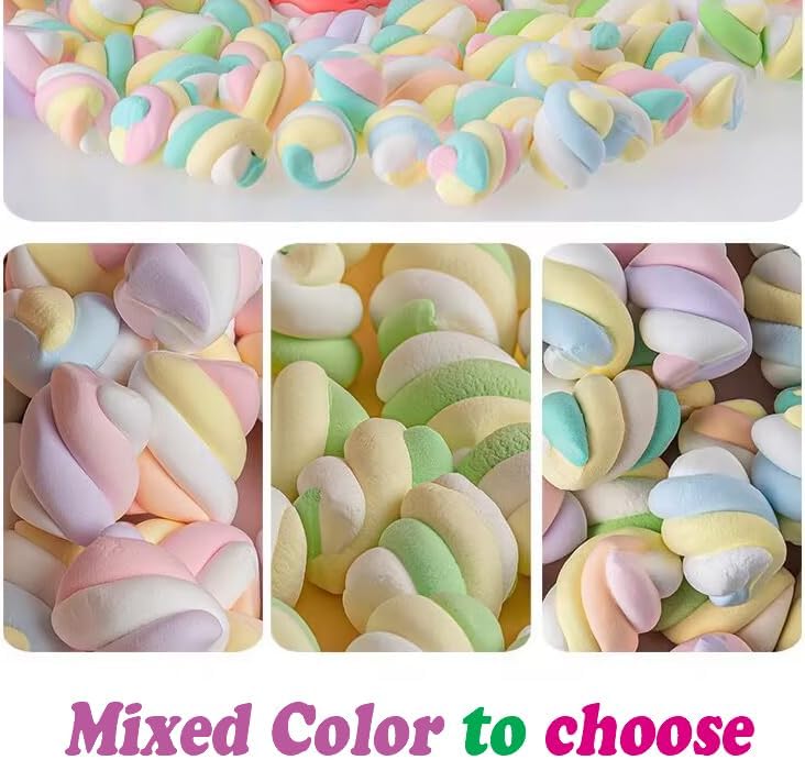 Künstliche Marshmallow-Simulation, künstliche Zuckerwatte, realistisches Dessert-Modell, Fotografie-