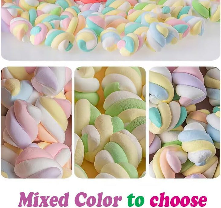 Künstliche Marshmallow-Simulation, künstliche Zuckerwatte, realistisches Dessert-Modell, Fotografie-