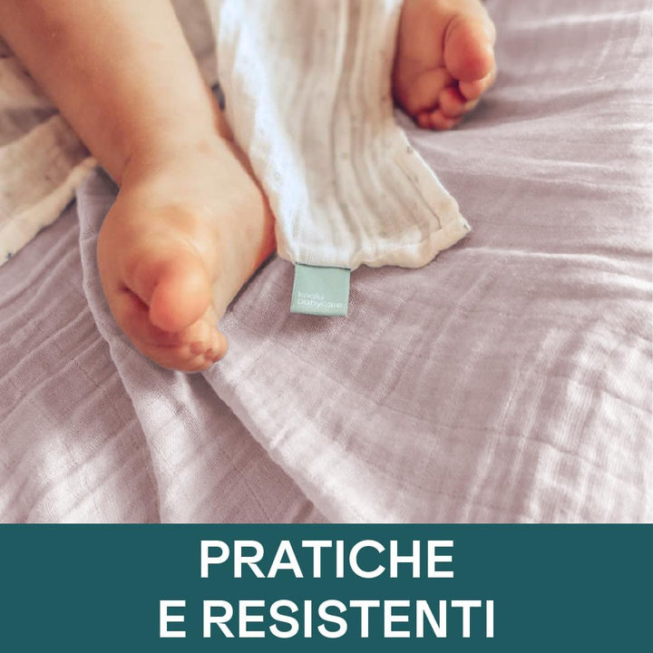 KOALA BABYCARE - Neugeborenes Musselin 80x80 cm - Packung mit 3 Stück - Neugeborenen-Baumwolldecke -