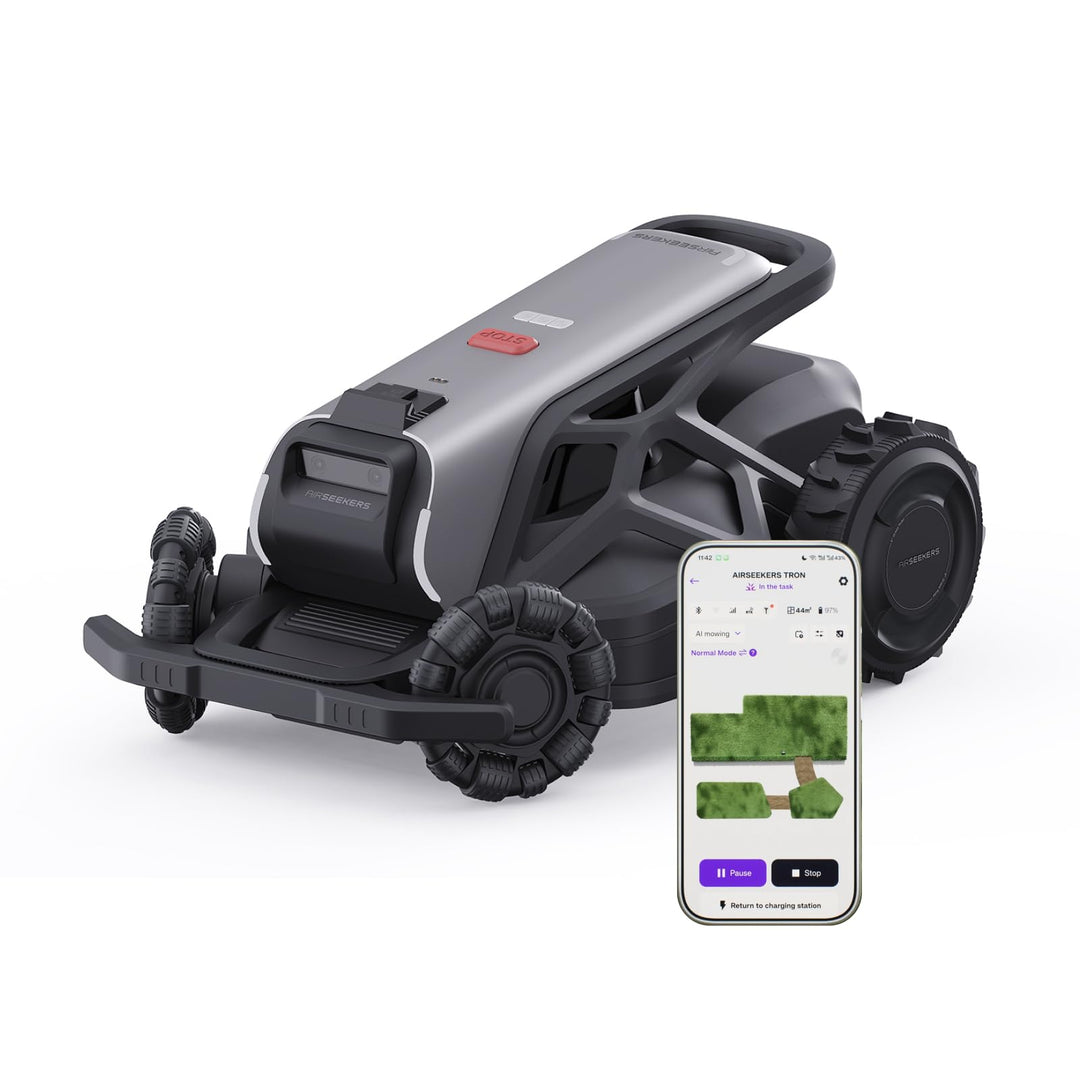 TRON SE Mähroboter ohne Begrenzungskabel Optimaler 1500㎡, NRTK+Vision-Navigation, Kein Signalabbruch