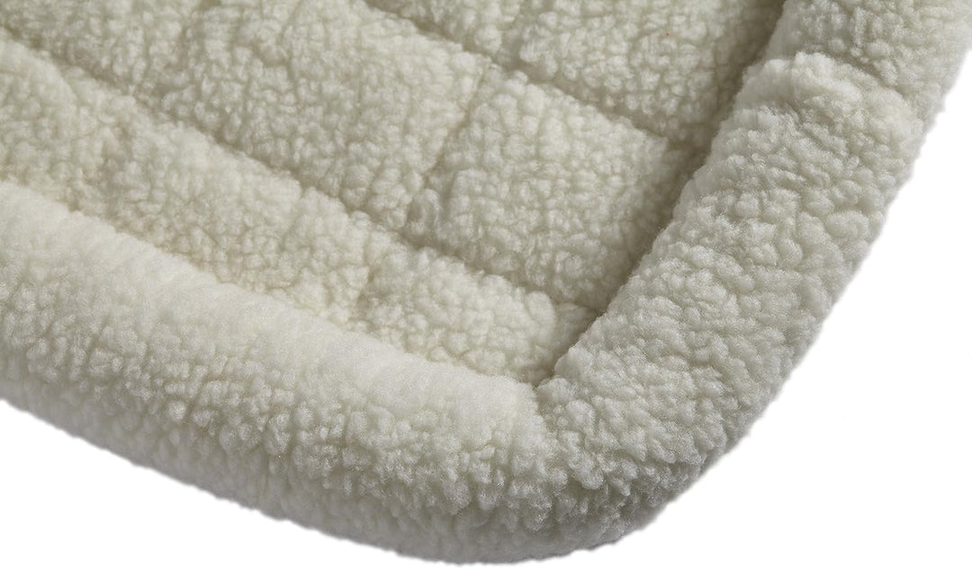 MidWest Homes for Pets QuietTime XXS Hundebett, weisses Fleece-Randpolster, ultraweich und maschinen