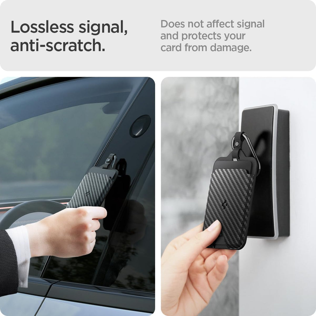 Spigen Air Fit Schlüssel Karten Halter für Tesla Model Y (~2026 Juniper) Model 3 (~Highland 2026) Mo