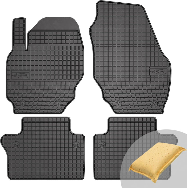 FROGUM El Toro Gummimatten Ganzjähriges-Set von Autofussmatte Auto Fussmatten für Volvo S60 II 2010-