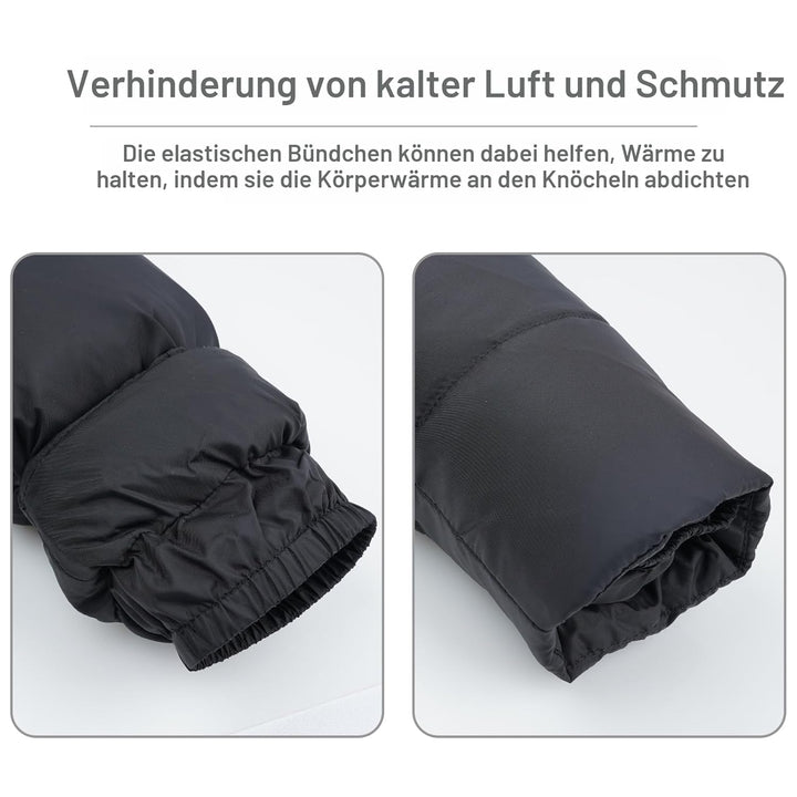 Kinder Daunenjacke Schneeanzug mit Künstliches Fell Kaputze Bekleidungsset Mädchen Jungen Verdickte