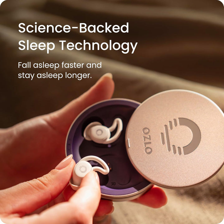 Ozlo Sleepbuds Sleep Headphones for Side Sleepers Sleep Earphones with Up to 10 Hours Bluetooth Stre