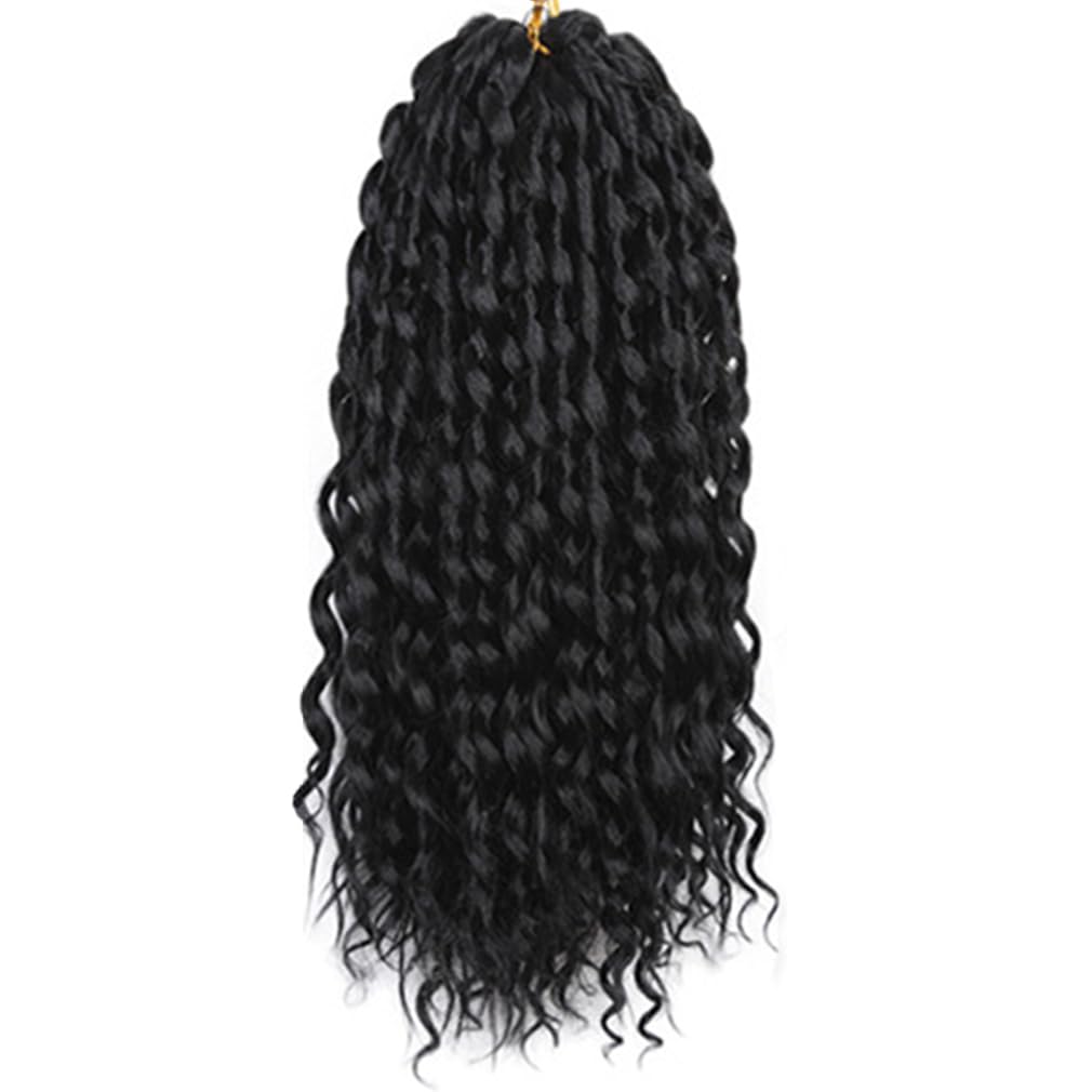 5 Packs Passion Twist Crochet Braid Hair 16" Deep Wave Crochet Hair for Women Long Water Wave Croche