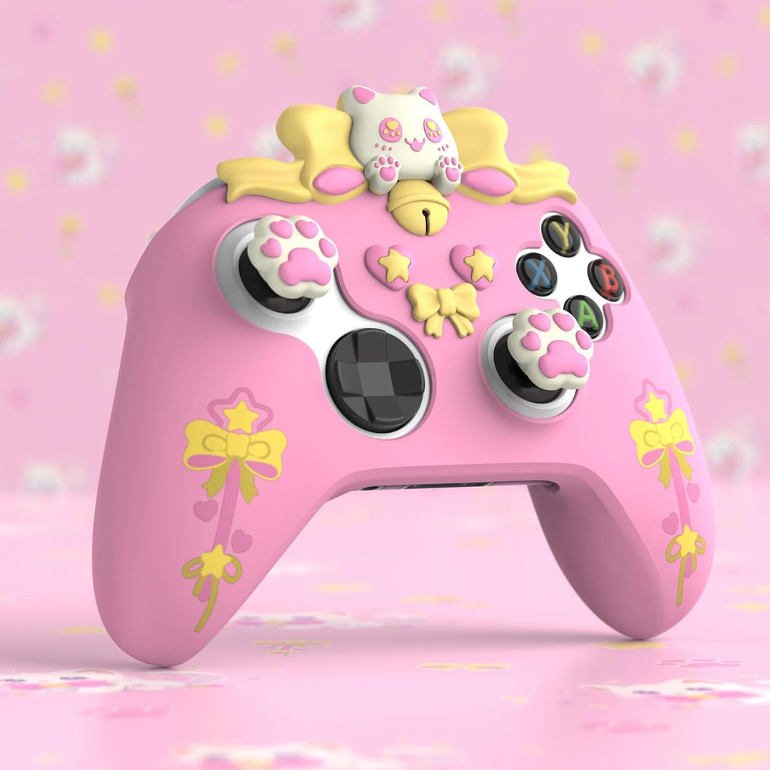 PlayVital Cute Schutzhülle für Xbox Series X/S Controller, rutschfeste Silikon Hülle Case Zubehör fü