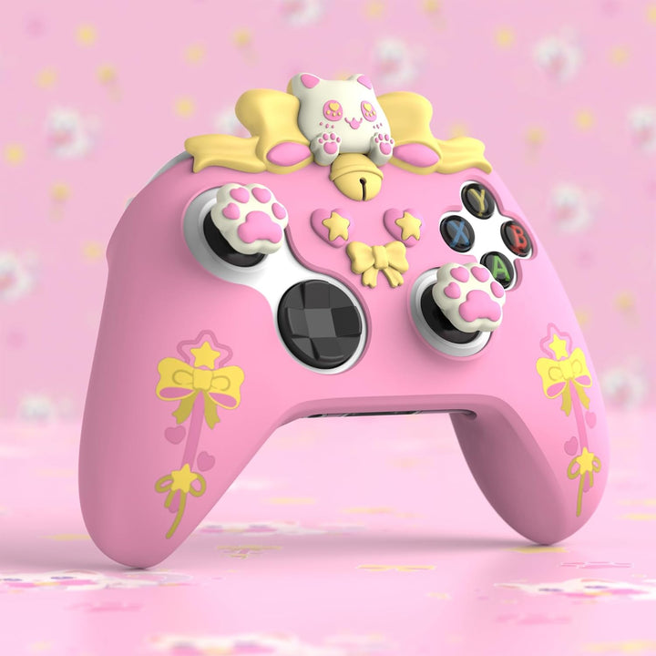 PlayVital Cute Schutzhülle für Xbox Series X/S Controller, rutschfeste Silikon Hülle Case Zubehör fü