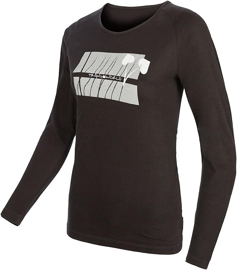 Trangoworld Damen Crep Unterhemd XS Schwarz, XS Schwarz