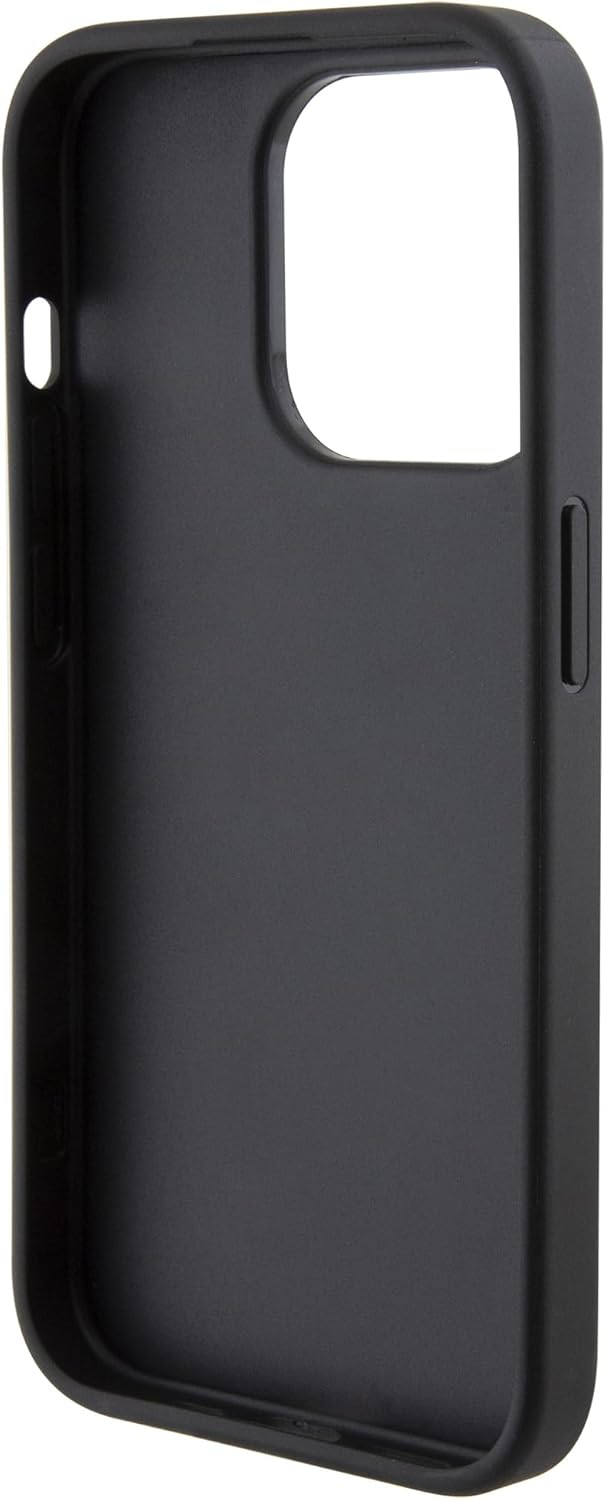 Karl Lagerfeld Gestepptes Karl Muster Hartschale für iPhone 15 Pro (Schwarz), Schwarz
