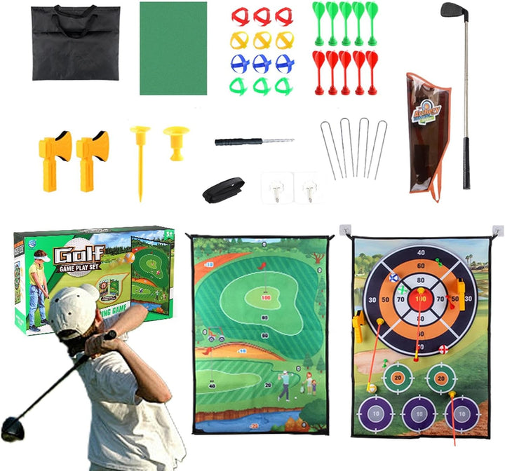 Golf-Chipping-Spielmatte,Chipping-Golf-Spielmatte,Doppelseitige Golf-Chipping-Spiel-Übungsmatte - Da