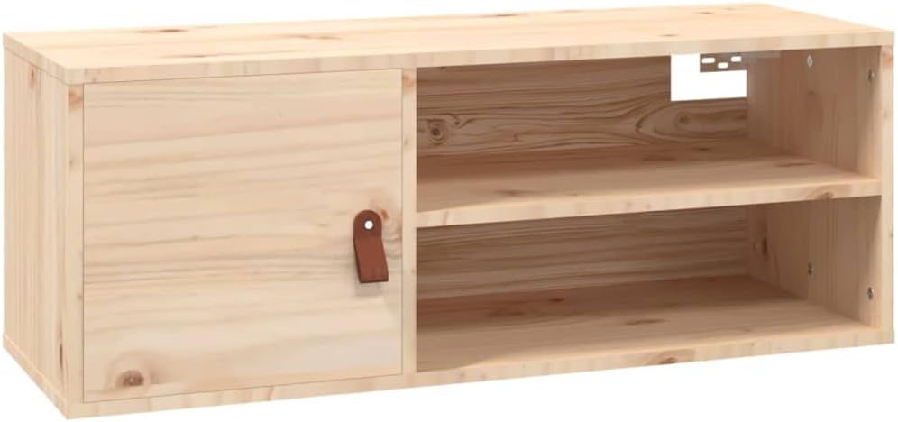 80x30x30 cm Wandschrank TV Schrank mit 2 Offene Fächer Hängeschrank TV Board Hängend Bücherregal Lag