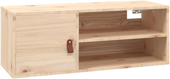 80x30x30 cm Wandschrank TV Schrank mit 2 Offene Fächer Hängeschrank TV Board Hängend Bücherregal Lag