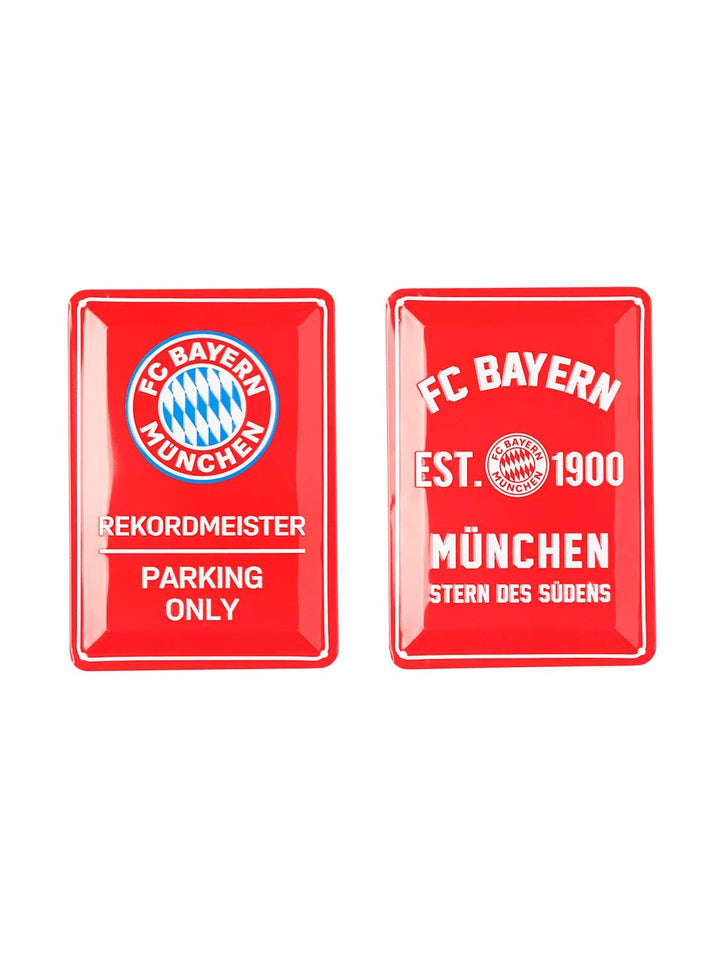 FC Bayern München Metallschild 2er Set