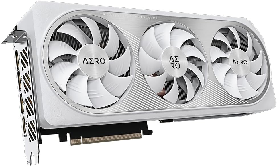 Gigabyte GeForce RTX 4070 SUPER AERO OC Grafikkarte - 2565MHz Core, 12GB GDDR6X 21000MHz 192-Bit Spe