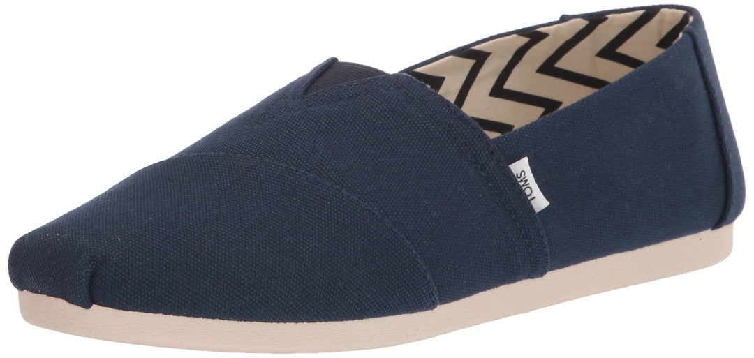 TOMS Herren Alpargata aus Recycelter Baumwolle Flache Slipper 39 EU Navy, 39 EU Navy