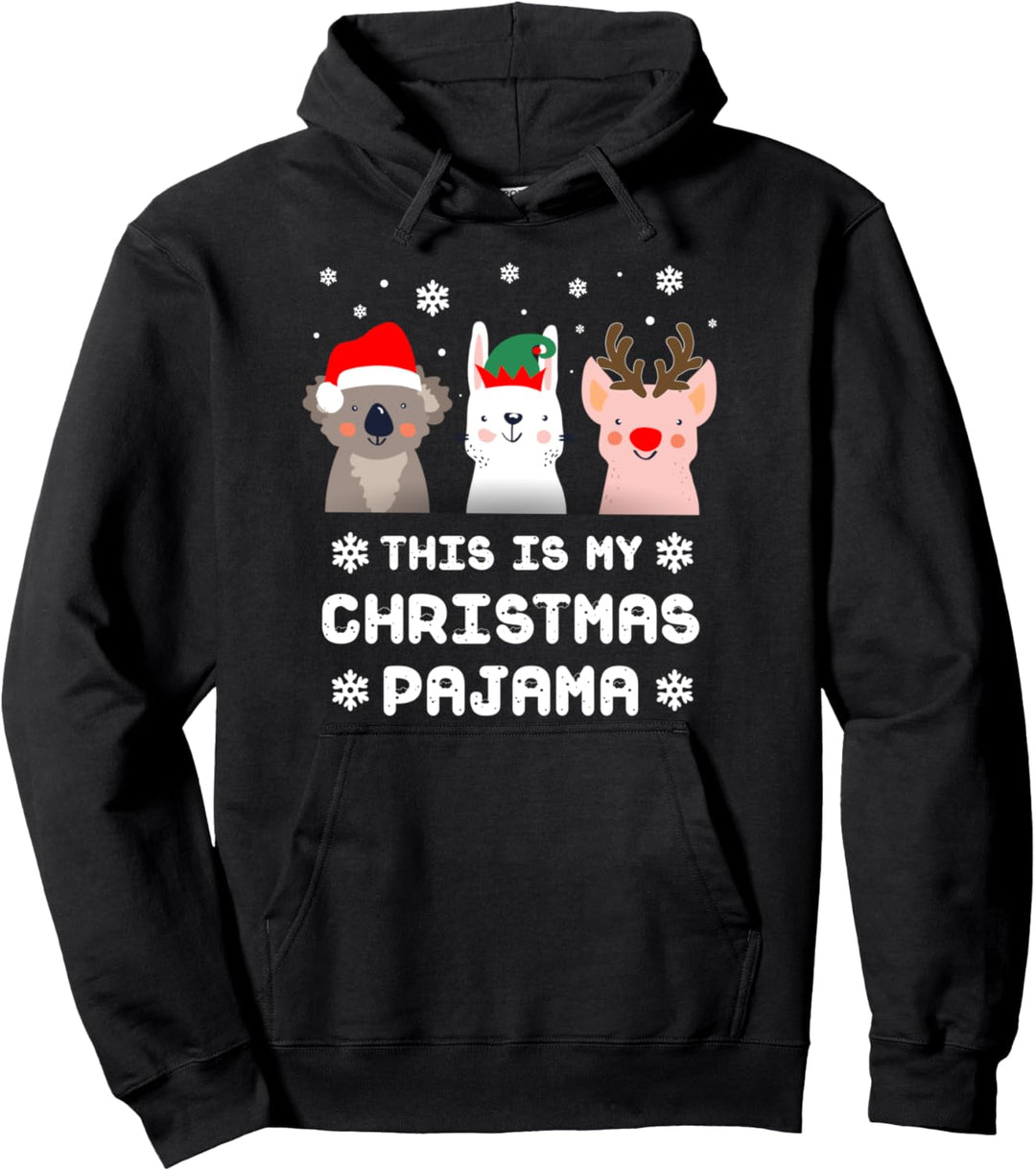This is my Christmas Pajama - Cute Koala Rabbit Pig Gift Pullover Hoodie