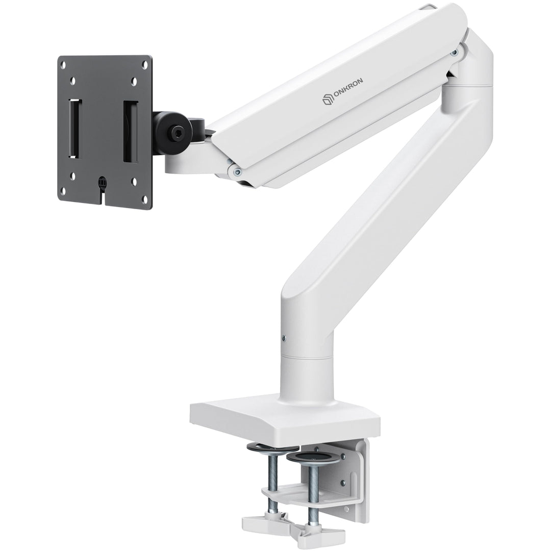 ONKRON Monitor Halterung Tisch für 15-42 Zoll Bildschirm bis 15 kg, Monitor Arm RGB mit USB und Type