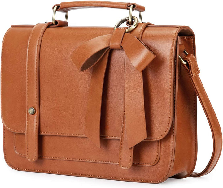 ECOSUSI Umhängetasche Damen Handtasche Kleine Schultertasche mit Abnehmbarer Schleife Crossbody Tasc