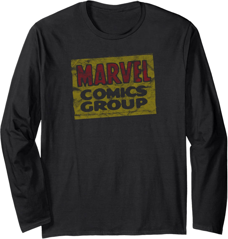Marvel Comics Group Logo Red Langarmshirt
